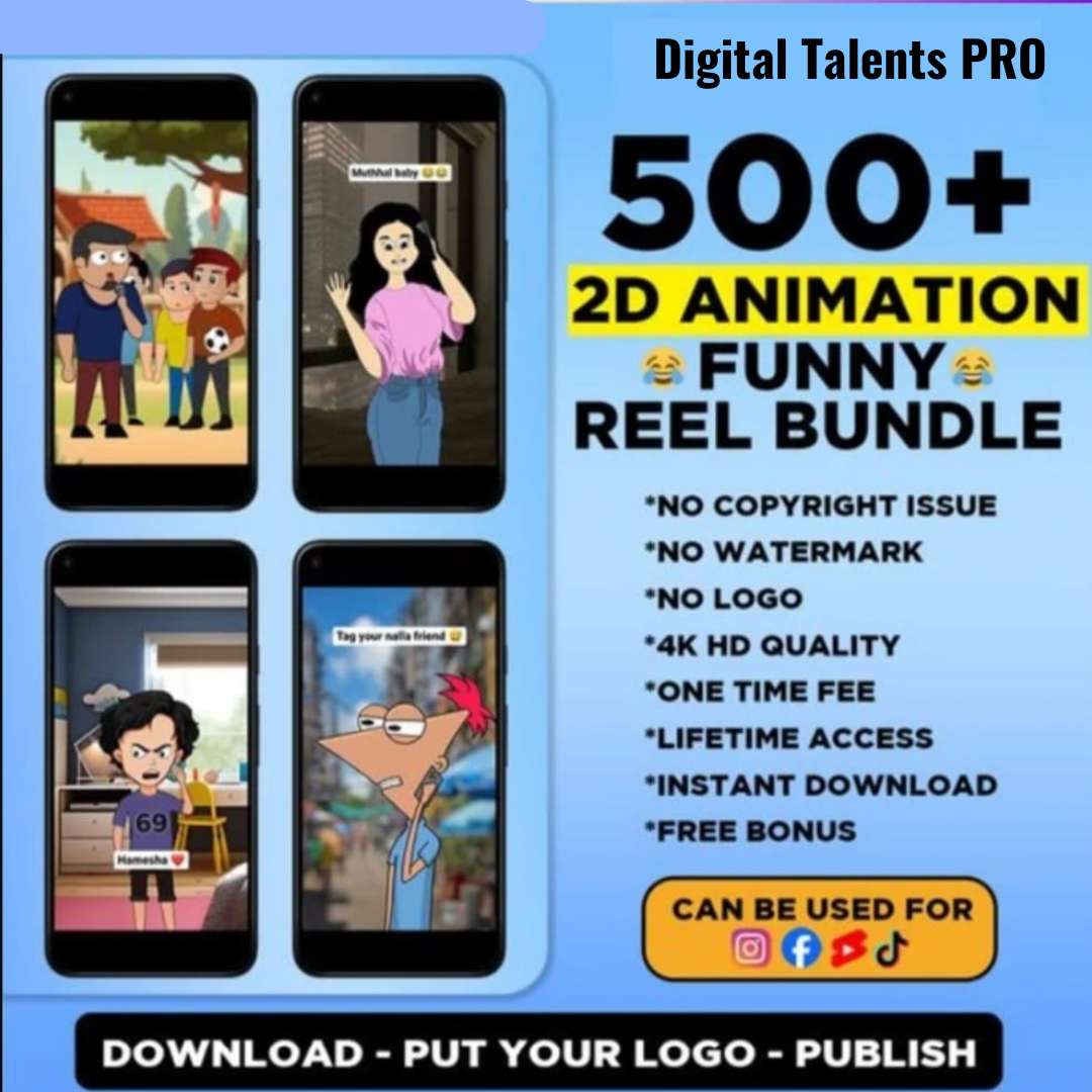 500 2D Animation Reels Bundle